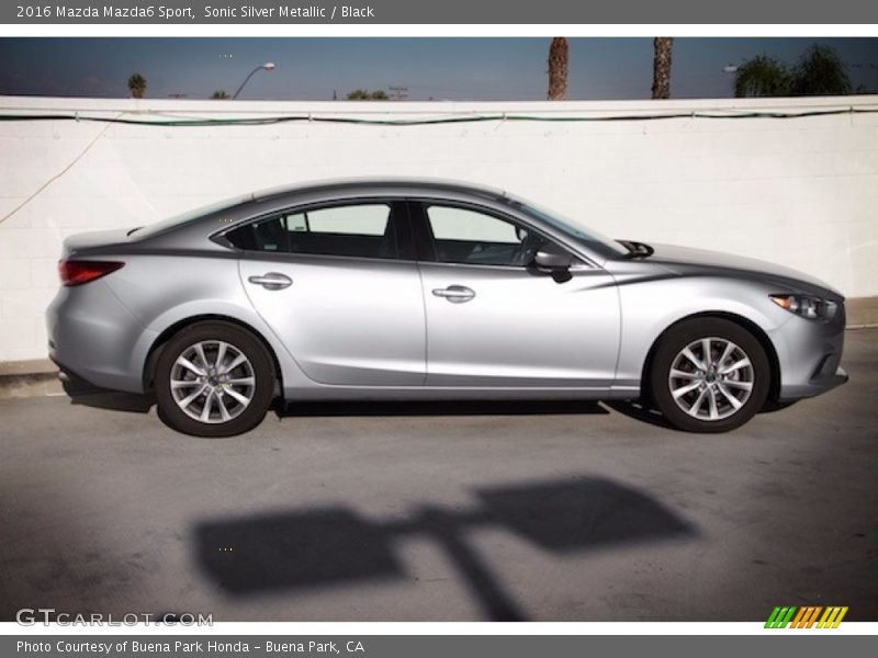 Sonic Silver Metallic / Black 2016 Mazda Mazda6 Sport