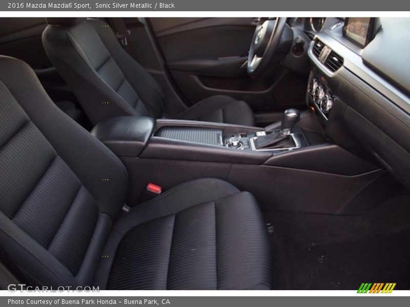 Sonic Silver Metallic / Black 2016 Mazda Mazda6 Sport