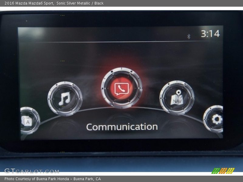 Sonic Silver Metallic / Black 2016 Mazda Mazda6 Sport