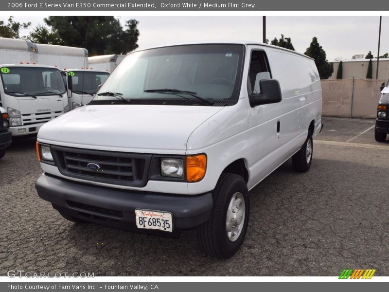 Oxford White / Medium Flint Grey 2006 Ford E Series Van E350 Commercial Extended