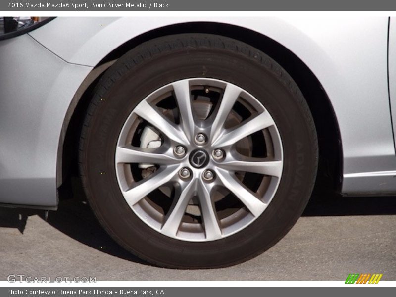 Sonic Silver Metallic / Black 2016 Mazda Mazda6 Sport