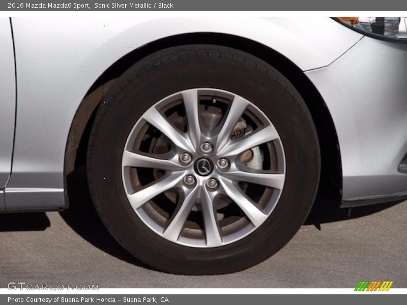 Sonic Silver Metallic / Black 2016 Mazda Mazda6 Sport