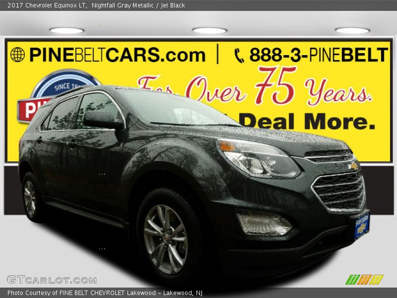 Nightfall Gray Metallic / Jet Black 2017 Chevrolet Equinox LT