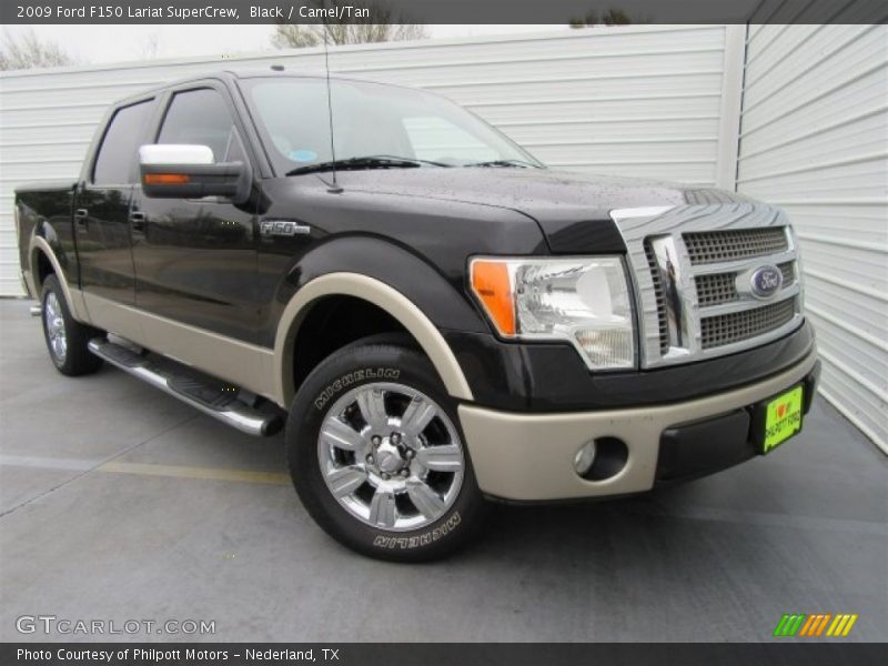Black / Camel/Tan 2009 Ford F150 Lariat SuperCrew
