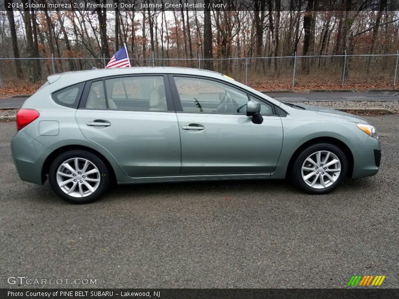Jasmine Green Metallic / Ivory 2014 Subaru Impreza 2.0i Premium 5 Door