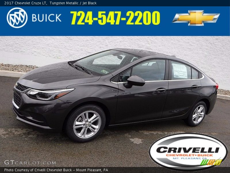 Tungsten Metallic / Jet Black 2017 Chevrolet Cruze LT