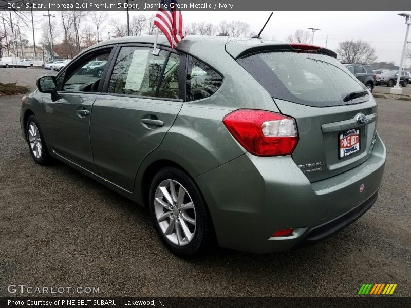 Jasmine Green Metallic / Ivory 2014 Subaru Impreza 2.0i Premium 5 Door