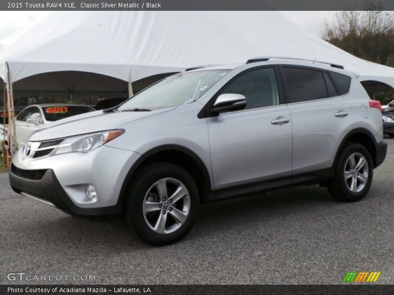 Classic Silver Metallic / Black 2015 Toyota RAV4 XLE