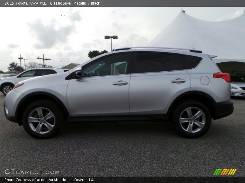Classic Silver Metallic / Black 2015 Toyota RAV4 XLE