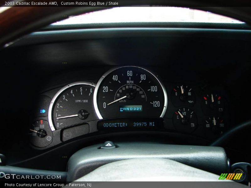 Custom Robins Egg Blue / Shale 2003 Cadillac Escalade AWD