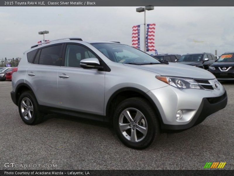 Classic Silver Metallic / Black 2015 Toyota RAV4 XLE