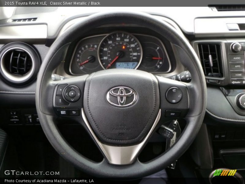 Classic Silver Metallic / Black 2015 Toyota RAV4 XLE