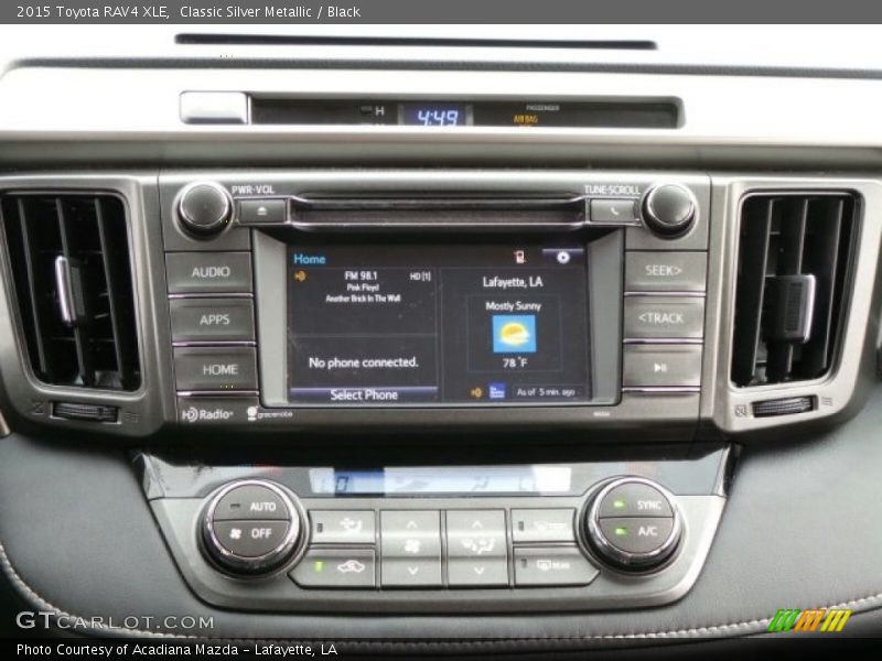 Classic Silver Metallic / Black 2015 Toyota RAV4 XLE