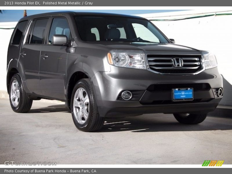 Polished Metal Metallic / Gray 2013 Honda Pilot EX