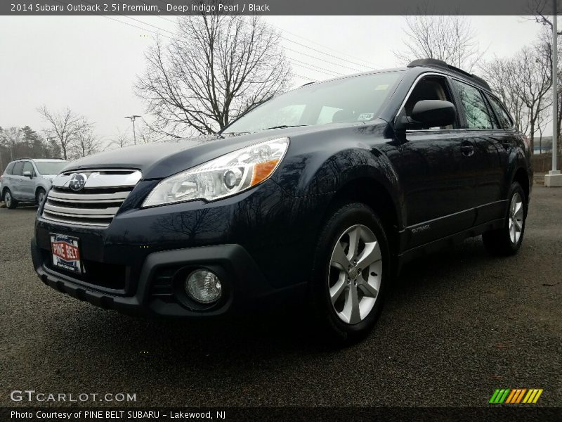Deep Indigo Pearl / Black 2014 Subaru Outback 2.5i Premium