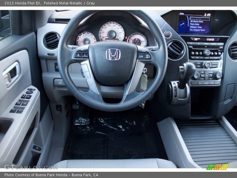 Polished Metal Metallic / Gray 2013 Honda Pilot EX