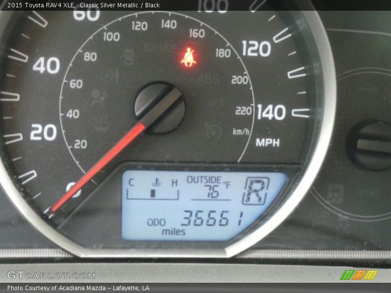 Classic Silver Metallic / Black 2015 Toyota RAV4 XLE