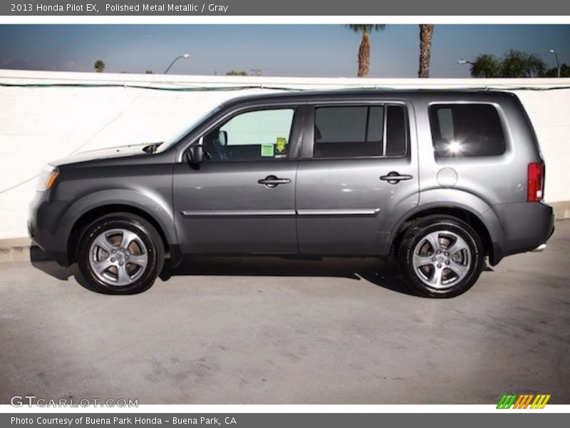 Polished Metal Metallic / Gray 2013 Honda Pilot EX