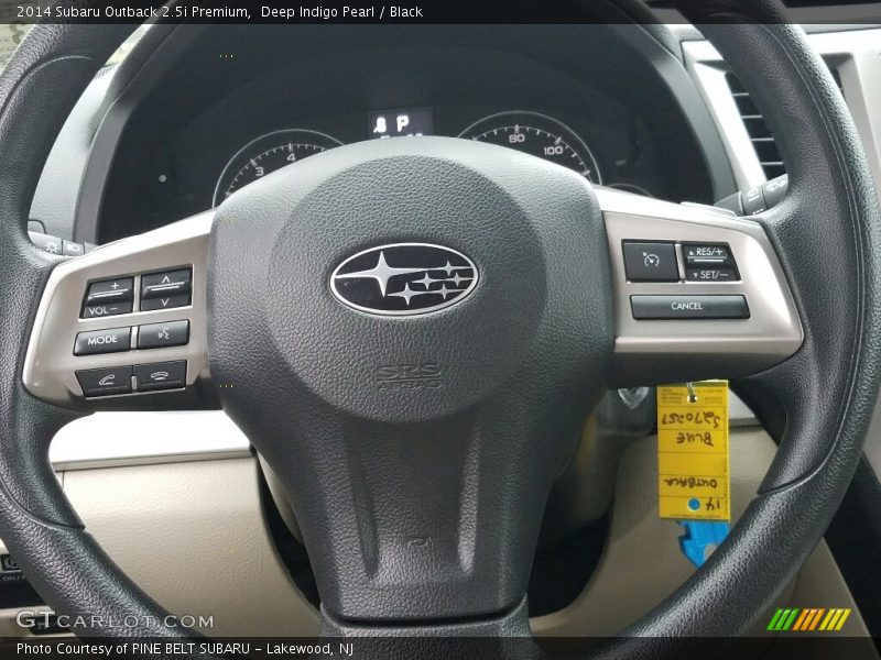 Deep Indigo Pearl / Black 2014 Subaru Outback 2.5i Premium