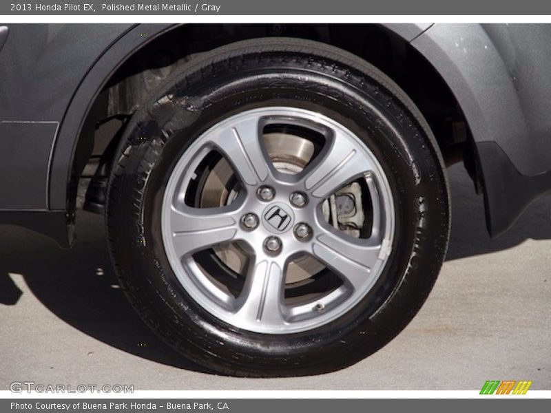 Polished Metal Metallic / Gray 2013 Honda Pilot EX