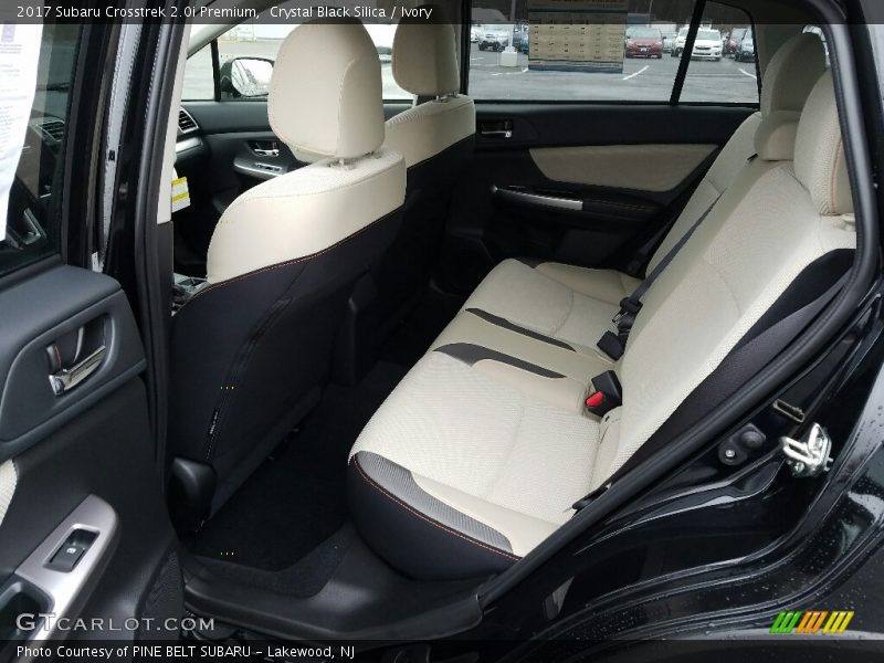 Rear Seat of 2017 Crosstrek 2.0i Premium