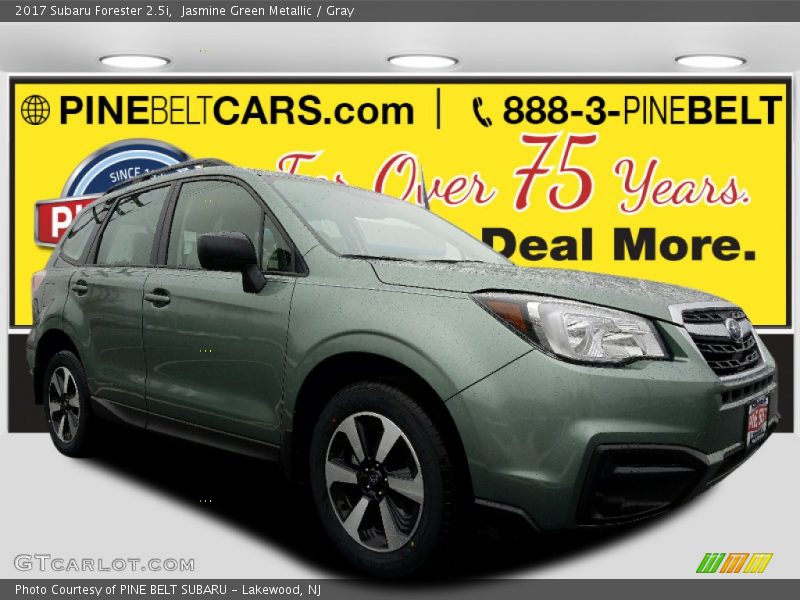Jasmine Green Metallic / Gray 2017 Subaru Forester 2.5i