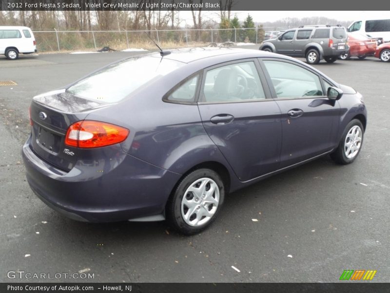 Violet Grey Metallic / Light Stone/Charcoal Black 2012 Ford Fiesta S Sedan
