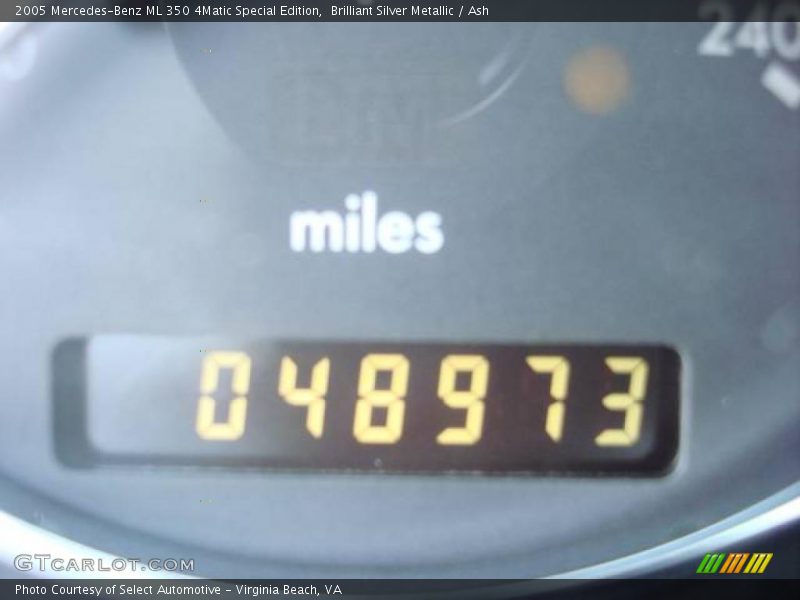 Brilliant Silver Metallic / Ash 2005 Mercedes-Benz ML 350 4Matic Special Edition