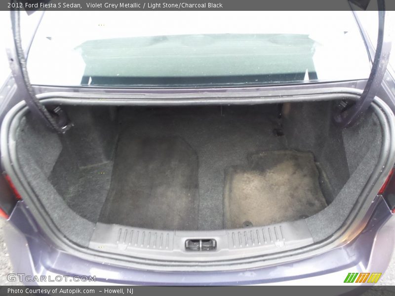 Violet Grey Metallic / Light Stone/Charcoal Black 2012 Ford Fiesta S Sedan