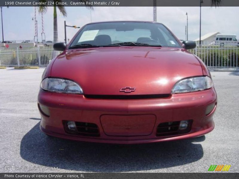 Cayenne Red Metallic / Gray 1998 Chevrolet Cavalier Z24 Coupe