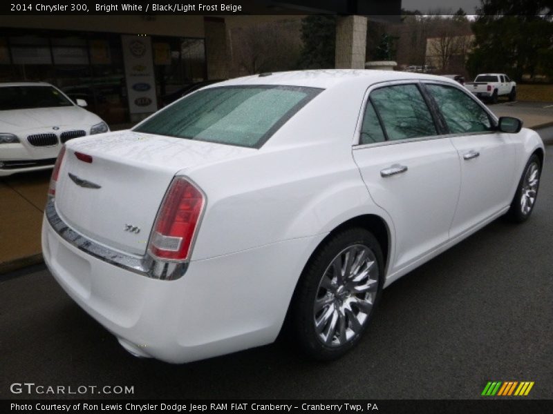 Bright White / Black/Light Frost Beige 2014 Chrysler 300
