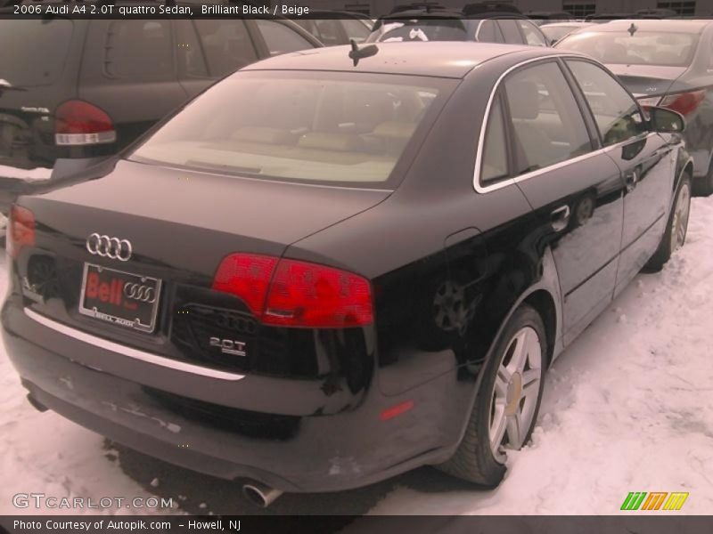 Brilliant Black / Beige 2006 Audi A4 2.0T quattro Sedan