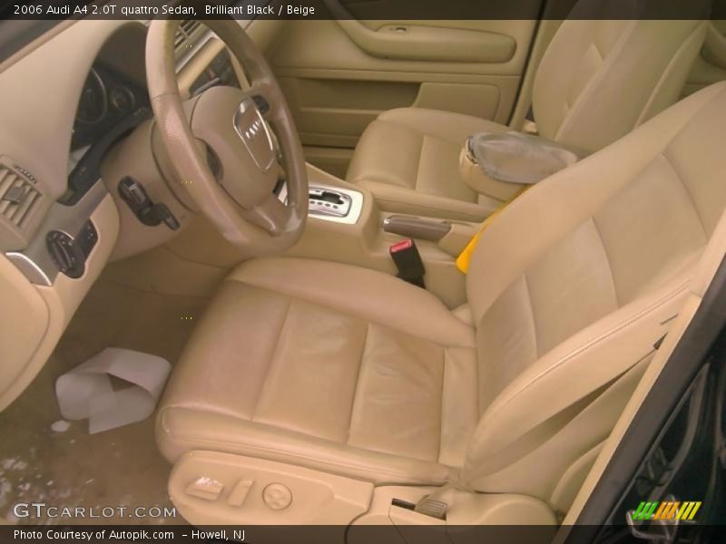 Brilliant Black / Beige 2006 Audi A4 2.0T quattro Sedan