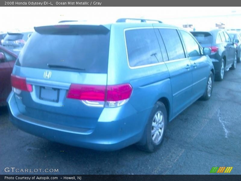 Ocean Mist Metallic / Gray 2008 Honda Odyssey EX-L