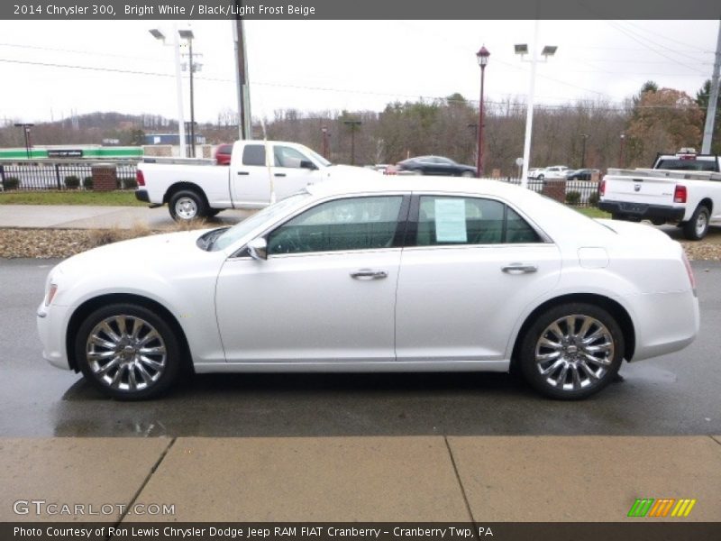 Bright White / Black/Light Frost Beige 2014 Chrysler 300