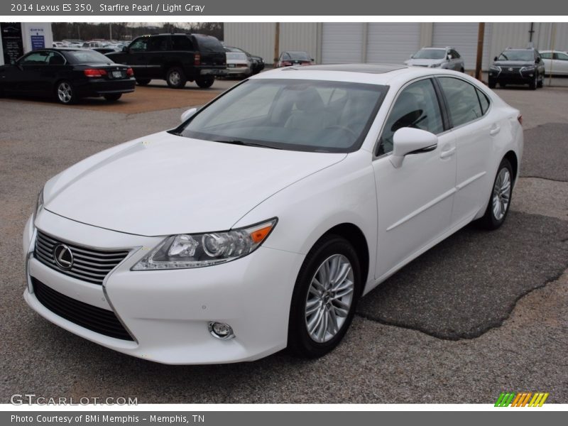 Starfire Pearl / Light Gray 2014 Lexus ES 350