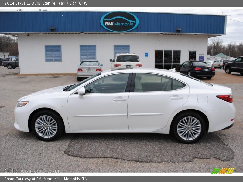 Starfire Pearl / Light Gray 2014 Lexus ES 350
