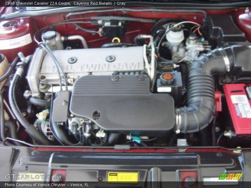 Cayenne Red Metallic / Gray 1998 Chevrolet Cavalier Z24 Coupe