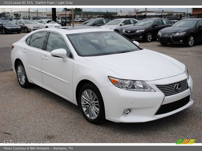 Starfire Pearl / Light Gray 2014 Lexus ES 350