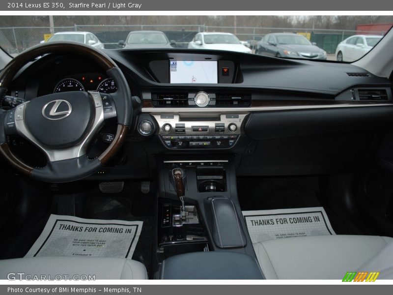 Starfire Pearl / Light Gray 2014 Lexus ES 350