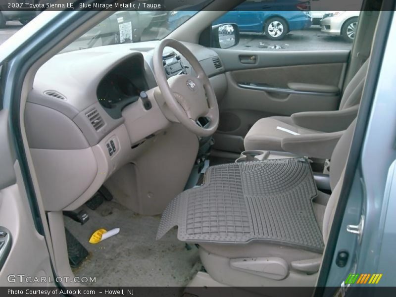 Blue Mirage Metallic / Taupe 2007 Toyota Sienna LE