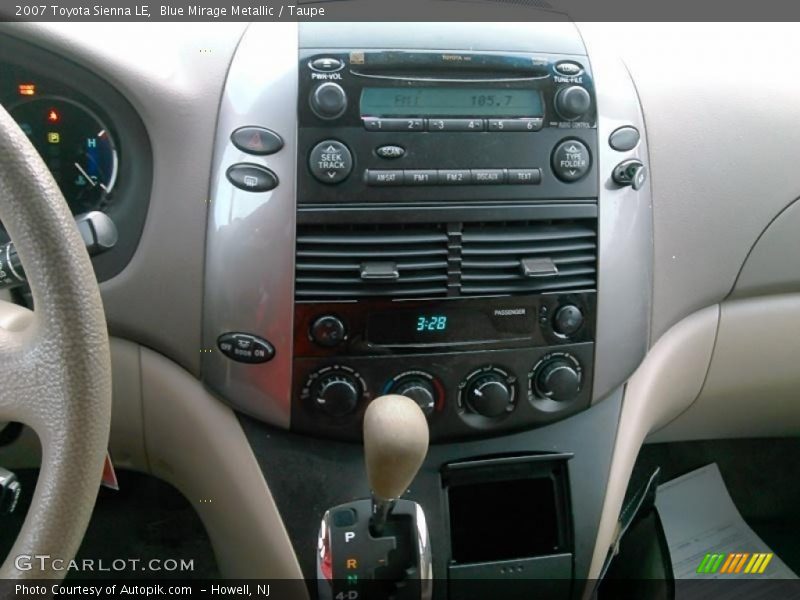 Blue Mirage Metallic / Taupe 2007 Toyota Sienna LE