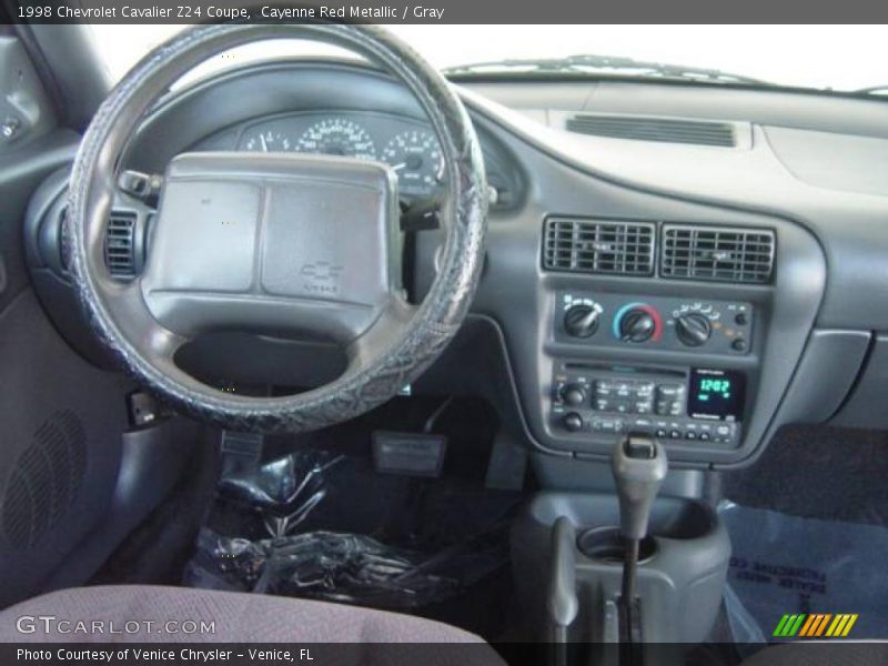 Cayenne Red Metallic / Gray 1998 Chevrolet Cavalier Z24 Coupe