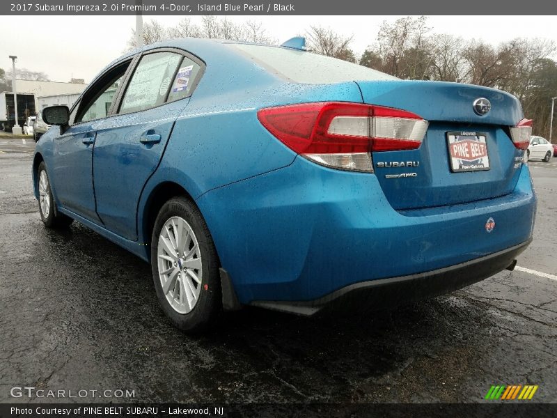 Island Blue Pearl / Black 2017 Subaru Impreza 2.0i Premium 4-Door