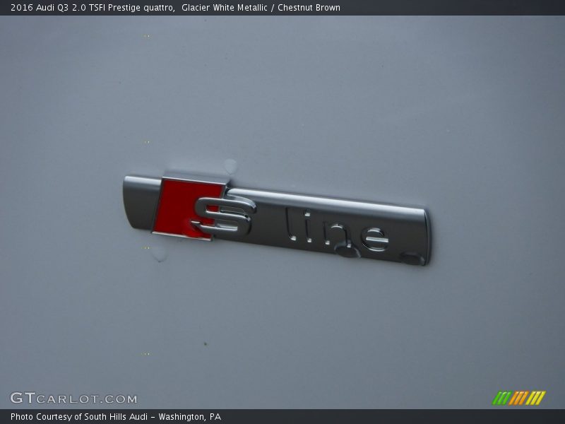 Glacier White Metallic / Chestnut Brown 2016 Audi Q3 2.0 TSFI Prestige quattro
