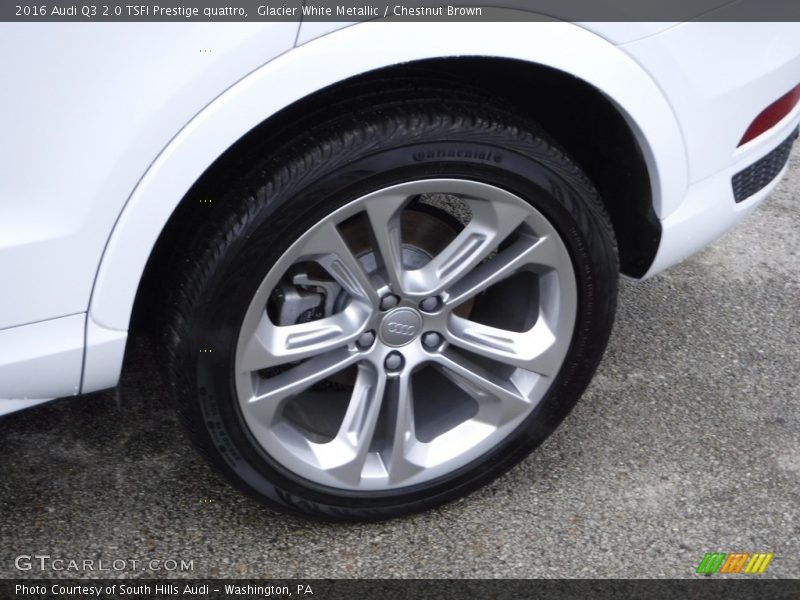 Glacier White Metallic / Chestnut Brown 2016 Audi Q3 2.0 TSFI Prestige quattro
