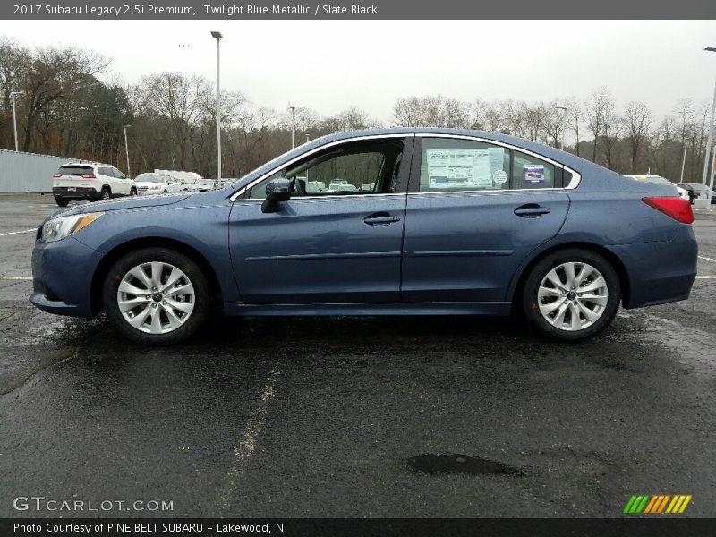 Twilight Blue Metallic / Slate Black 2017 Subaru Legacy 2.5i Premium