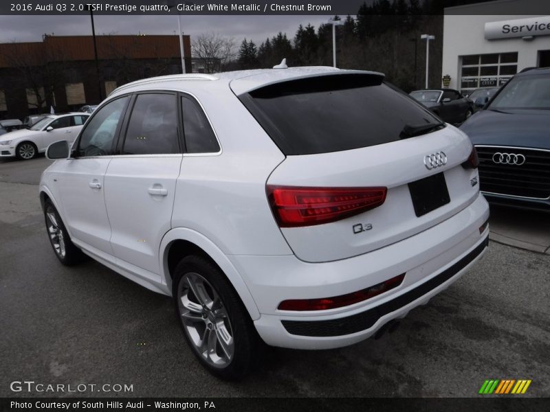 Glacier White Metallic / Chestnut Brown 2016 Audi Q3 2.0 TSFI Prestige quattro
