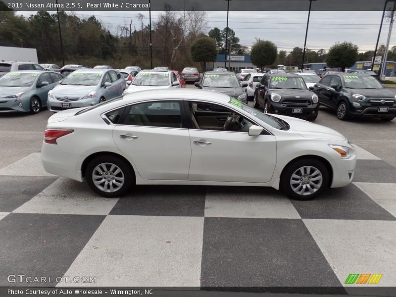 Pearl White / Charcoal 2015 Nissan Altima 2.5 S