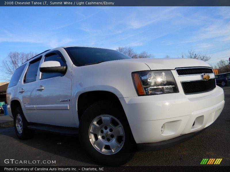 Summit White / Light Cashmere/Ebony 2008 Chevrolet Tahoe LT